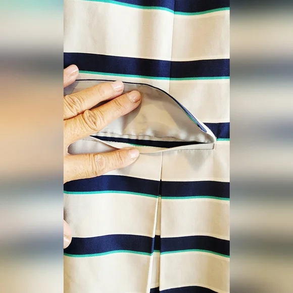 ICB NEW YORK STRIPES DOUBLE BREASTED BLAZER WOMEN'S SIZE 6 - Picture 14 of 14